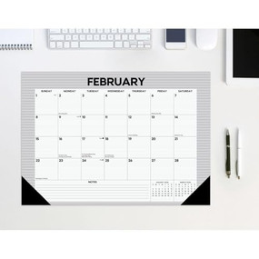 Pinstripe 2026 17" x 12" Small Monthly Deskpad by Willow Creek Press, 9781549257131