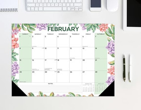 Succulents 2026 17" x 12" Small Monthly Deskpad by Willow Creek Press, 9781549257162