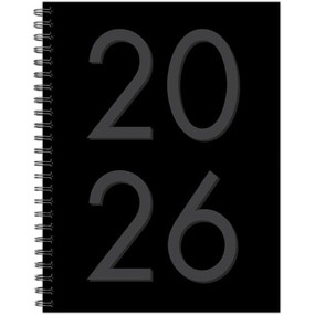 Black 2026 6.5" x 8.5" Weekly Monthly Softcover Planner by Willow Creek Press, 9781549256646
