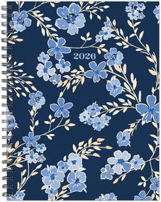 Bluesy Floral 2026 6.5" x 8.5" Weekly Monthly Softcover Planner by Willow Creek Press, 9781549256653