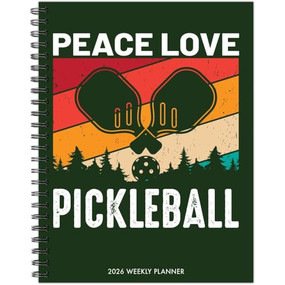 Pickleball 2026 6.5" x 8.5" Weekly Monthly Softcover Planner by Willow Creek Press, 9781549256684