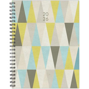 Geometric Gray 2026 6.5" x 8.5" Weekly Monthly Softcover Planner by Willow Creek Press, 9781549256660