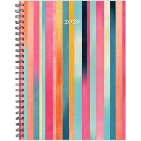 Happy Stripe 2026 6.5" x 8.5" Weekly Monthly Softcover Planner by Willow Creek Press, 9781549256677