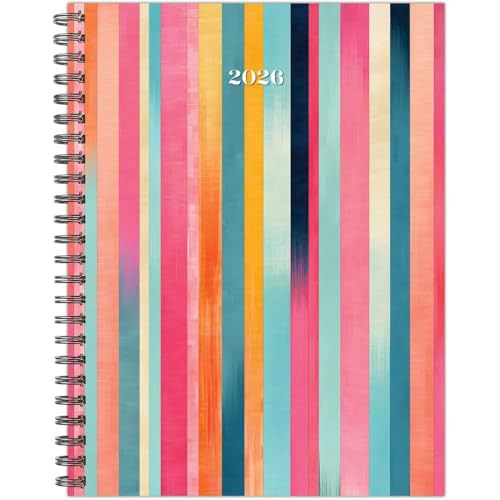 Happy Stripe 2026 6.5" x 8.5" Weekly Monthly Softcover Planner by Willow Creek Press, 9781549256677