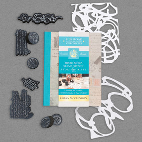 Mixed-Media Stamp, Stencil, and Storybook Set European Scripts by Robyn McClendon, 9780764368899