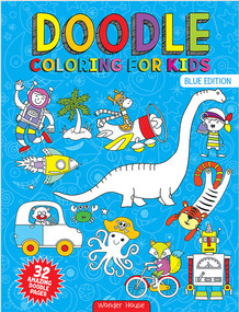 Doodle Coloring For Kids (Blue Edition) by Wonder House Books, 9789389432688