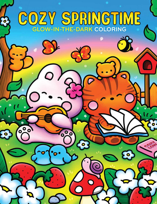 Cozy Springtime Glow-in-the-Dark Coloring by Editors of Thunder Bay Press, 9781667211763