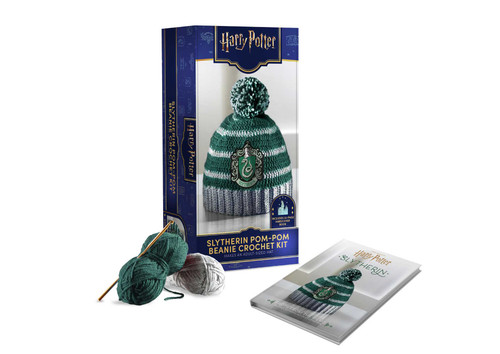 Harry Potter: Slytherin Pom-Pom Beanie Crochet Kit by Insight Editions, 9798337402598