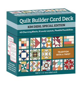 Quilt Builder Card Deck Kim Diehl Special Edition (40 Scrappy Blocks, 8 Lovely Layouts, Plentiful Possibilities) by Kim Diehl, 9781644037348