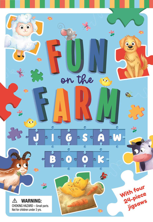 Fun on the Farm (a Jigsaw Story with 4, 24-Piece Puzzles) by IglooBooks, Anuki  Lopez, 9781836504481