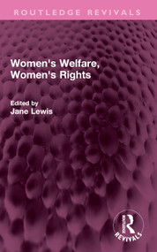 Women's Welfare, Women's Rights by Jane Lewis, 9781032745633