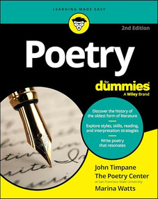 Poetry For Dummies - 9781394375554 by John Timpane, The Poetry Center, Maureen Watts, 9781394375554