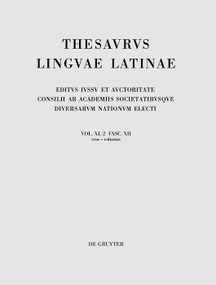 reus - robustus (Latin Edition) by Internationale Thesauruskommission, 9783111372129