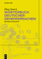 Wörterbuch deutscher Geheimsprachen (Rotwelschdialekte) (German Edition) by Klaus Siewert, 9783112216309