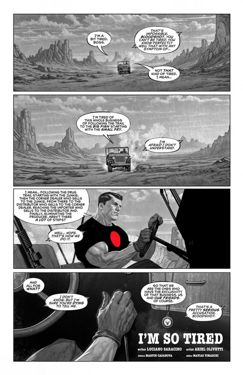 Black, White & Bloodshot by Brian Azzarello, Marc Guggenheim, Tim Seeley, Ariel Olivetti, Eduardo Risso, 9781962201537