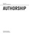 Authorship (Discourse, A Series on Architecture) by Monica Ponce de Leon, Ellie Abrons, Lucia Allais, Frank Barkow, Regine Leibinger, Marshall Brown, Peter Eisenman, Hal Foster, Curt Gambetta, Sylvia Lavin, Thom Mayne, Antoine Picon, Florencia Pita, Jackilin Bloom, Jes..., 9780964264106