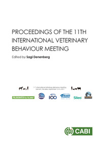 Proceedings of the 11th International Veterinary Behaviour Meeting by Sagi Denenberg, 9781786394583