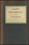 Legality and Legitimacy by Carl Schmitt, Jeffrey Seitzer, 9780822331742