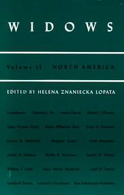 Widows (Vol. II: North America) by Helena  Znaniecka Lopata, 9780822307709