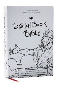 The Sketchbook Bible: The Complete Bible with Hundreds of Illustrations (NKJV, Hardcover, Red Letter, Comfort Print) by Paul Mignard, Thomas Nelson, 9781400339471