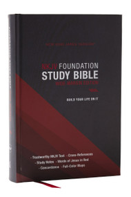 NKJV Foundation Study Bible, Wide-Margin, Black Hardcover, Red Letter, 9781400351015