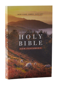 NKJV Super Giant Print New Testament, Softcover, Red Letter, Comfort Print by Thomas Nelson, 9781400353163