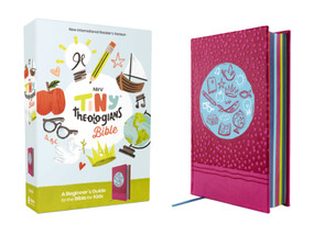 NIrV, Tiny Theologians Bible, Leathersoft over Board, Pink, Comfort Print (A Beginner's Guide to the Bible - for Kids) by Amy Gannett, Zondervan, 9780310458876