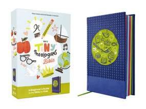 NIrV, Tiny Theologians Bible, Leathersoft over Board, Blue, Comfort Print (A Beginner's Guide to the Bible - for Kids) by Amy Gannett, Zondervan, 9780310463344