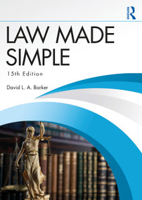 Law Made Simple - 9781032728247 by David L. A. Barker, 9781032728247