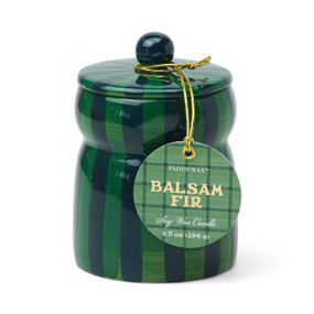 GREEN/NAVY STRIPED CABANA WITH LID - BALSAM FIR, CAB0709