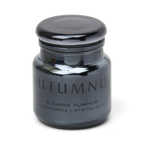 BLACK ETCHED GLASS W/ LID - AUTUMNUS, CHR0207