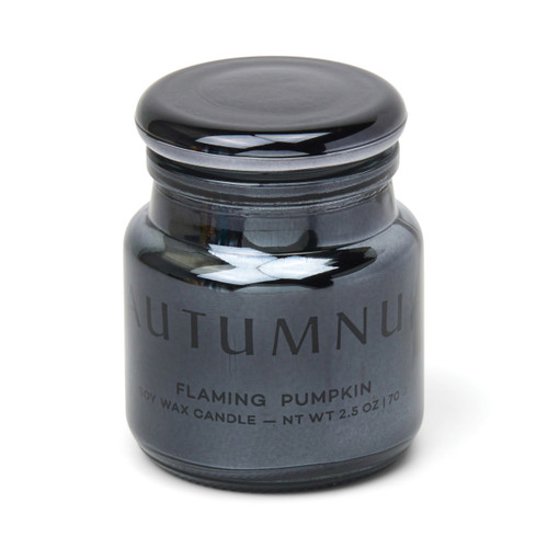 BLACK ETCHED GLASS W/ LID - AUTUMNUS, CHR0207