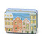 MATTE PRINTED TIN WITH CHRISTMAS VILLAGE SCENE - GINGERBREAD & VANILLA, CT0516