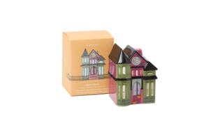 NO. 08 - MYSTIC MANOR STYLE INCENSE & TEA LIGHT HOLDER CERAMIC HOUSE, IN0029