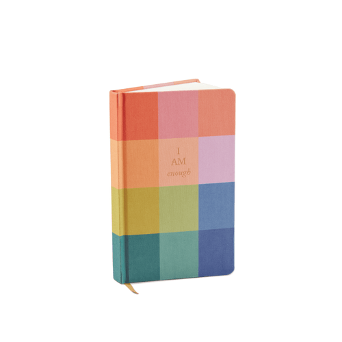 BOOKCLOTH JOURNAL - RAINBOW CHECK, JB85-2216