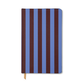 SOFT TOUCH JOURNAL - PURPLE + NUTMEG STRIPE - JB85-2218 - JB85-2218