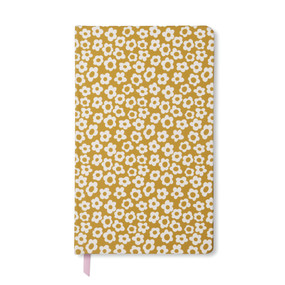 SOFT TOUCH JOURNAL - OCHRE GROOVY FLORAL - JB85-2219 - JB85-2219