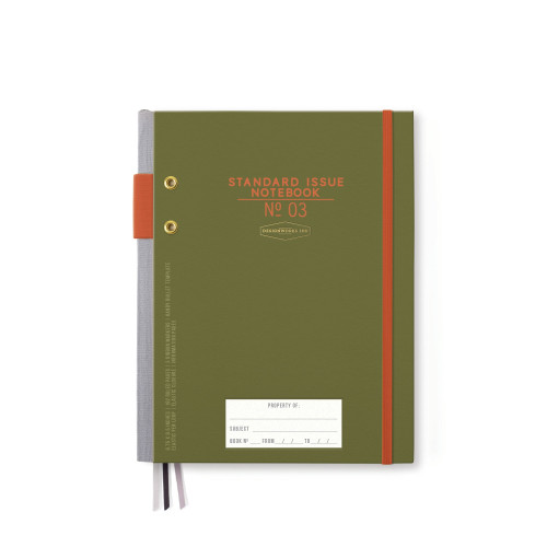 STANDARD ISSUE PLANNER NOTEBOOK - ARMY GREEN, JBE86-2156