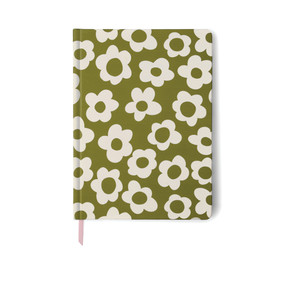 JUMBO SOFT TOUCH JOURNAL - GREEN GROOVY FLORAL - JD80-1016 - JD80-1016