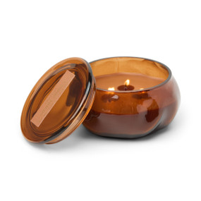 BASALT AMBER 10 OZ GLASS W/ LID -SIENNA SUNSET, BAS0902