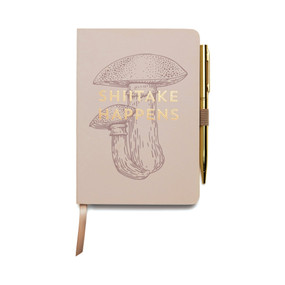 VINTAGE SASS NOTEBOOK WITH PEN - SHIITAKE HAPPENS - NWP-1003 - NWP-1003