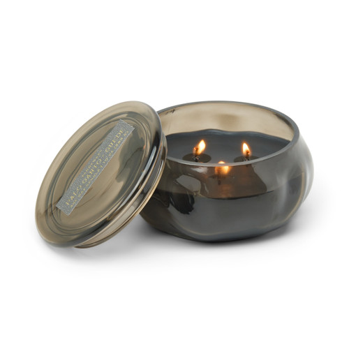 BASALT BLACK 10 OZ GLASS W/ LID -PALO SANTO SUEDE, BAS0905