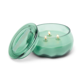 BASALT TURQUOISE 10 OZ GLASS W/ LID -FRESH AIR & SEA SALT, BAS0908