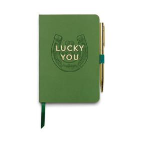 VINTAGE SASS NOTEBOOK WITH PEN - LUCKY YOU - NWP-1009 - NWP-1009