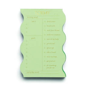 WAVY DAILY NOTEPAD - SAGE - PP53-1006 - PP53-1006