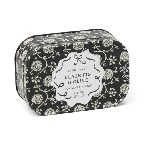 CHÉRIE PRINTED TIN - BLACK FIG & OLIVE, CHE0401