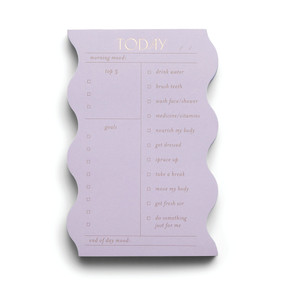 WAVY DAILY NOTEPAD - LILAC - PP53-1007 - PP53-1007
