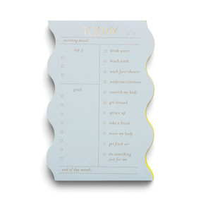 WAVY DAILY NOTEPAD - CLOUD - PP53-1008 - PP53-1008