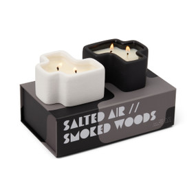 BOXED SET OF 2 JIGSAW - WHITE AND BLACK - SALTED AIR & SMOKED WOODS, JG0401