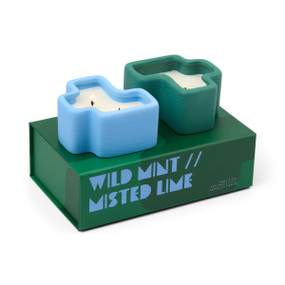 BOXED SET OF 2 JIGSAW - GREEN AND BLUE - WILD MINT & MISTED LIME, JG0403